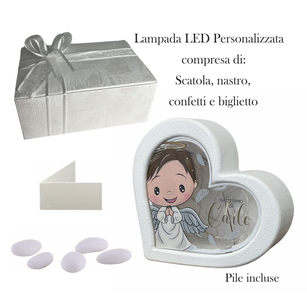 bomboniera battesimo lampada