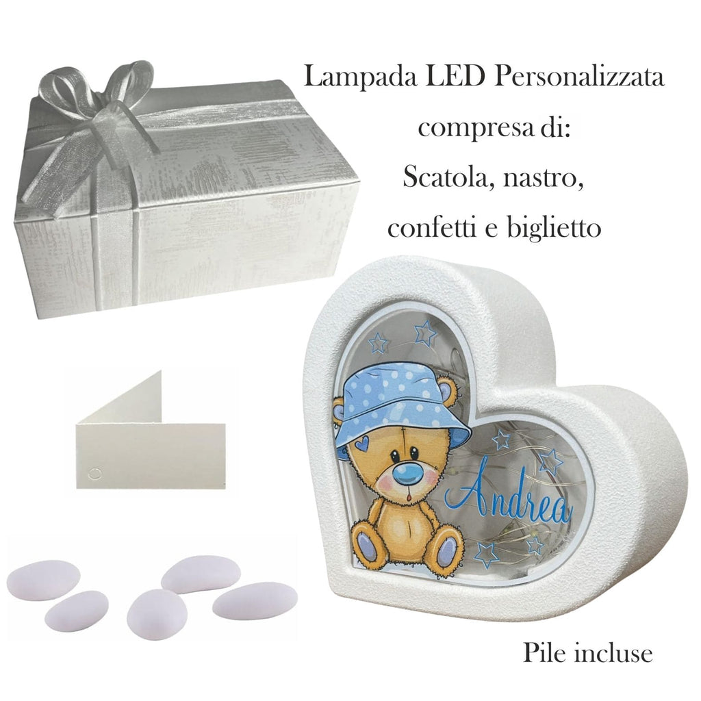 bomboniera battesimo lampada led