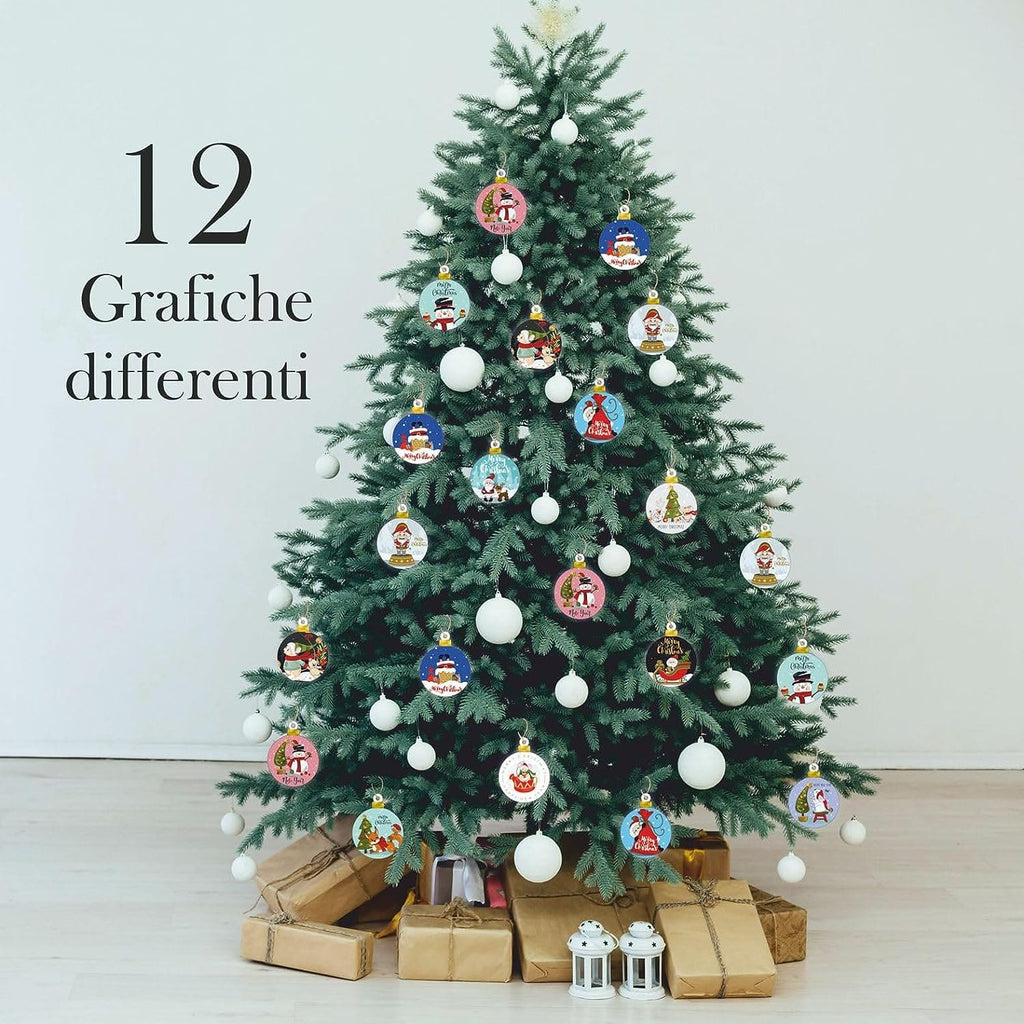 albero di natale decorato 2024