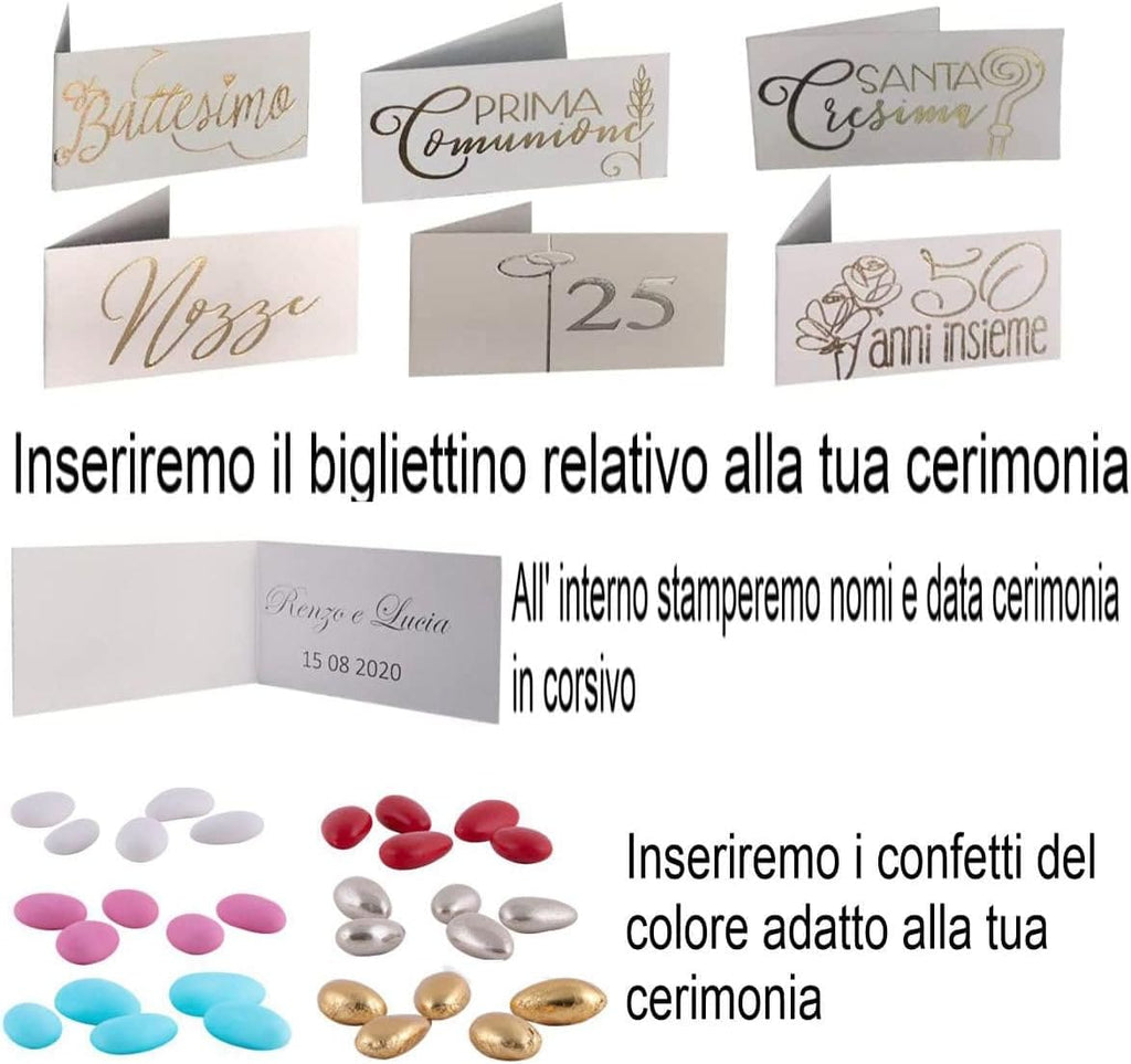 biglietti per bomboniera