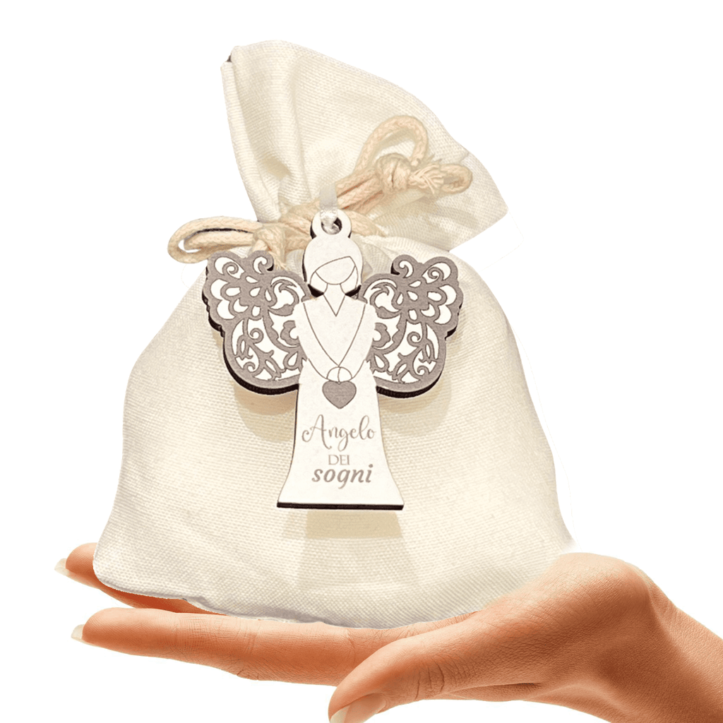 bomboniera angelo con confetti