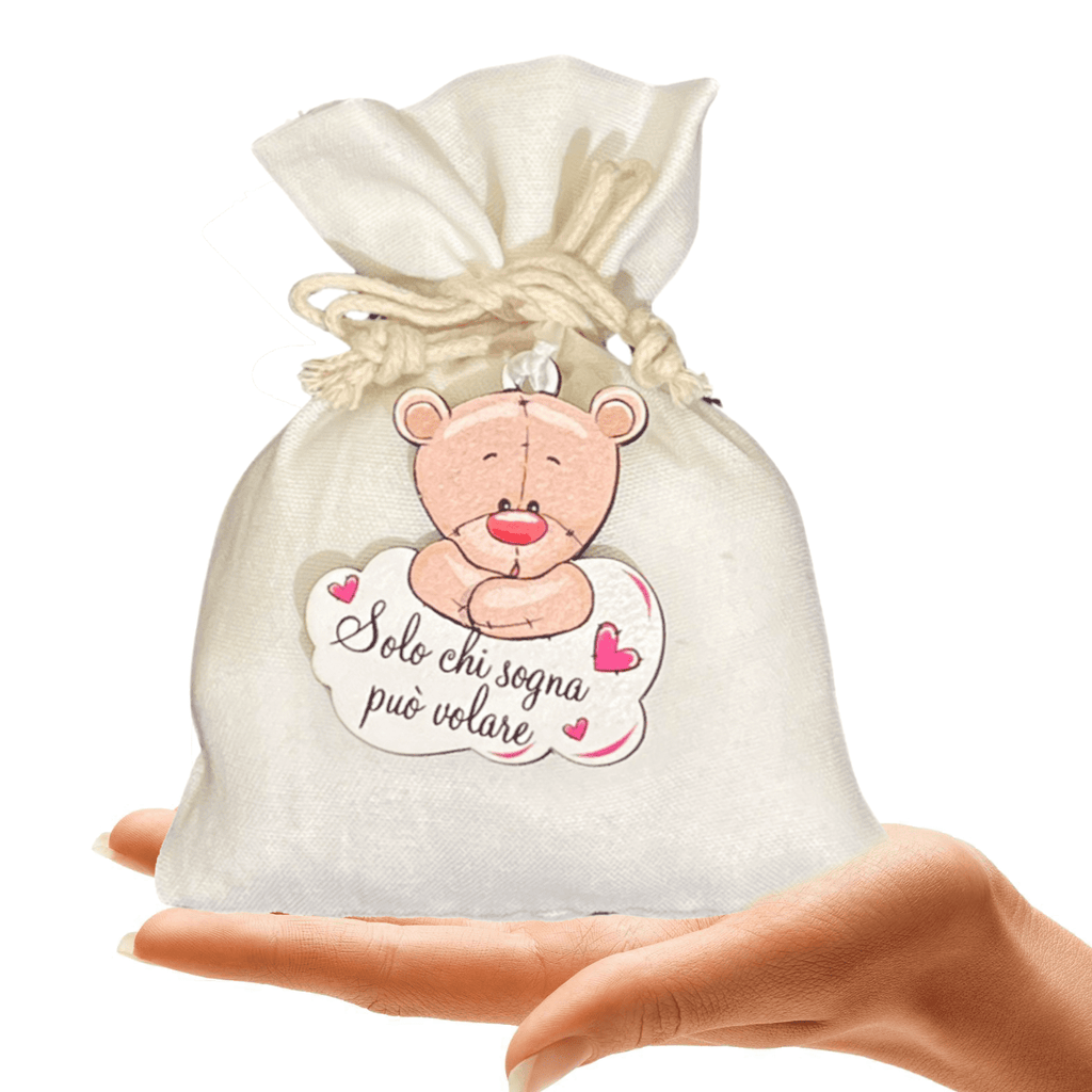 sacchetto baby shower bomboniera 