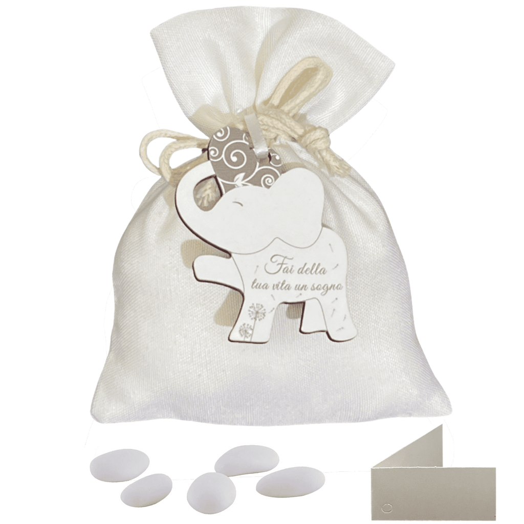 sacchetto portafortuna elefante