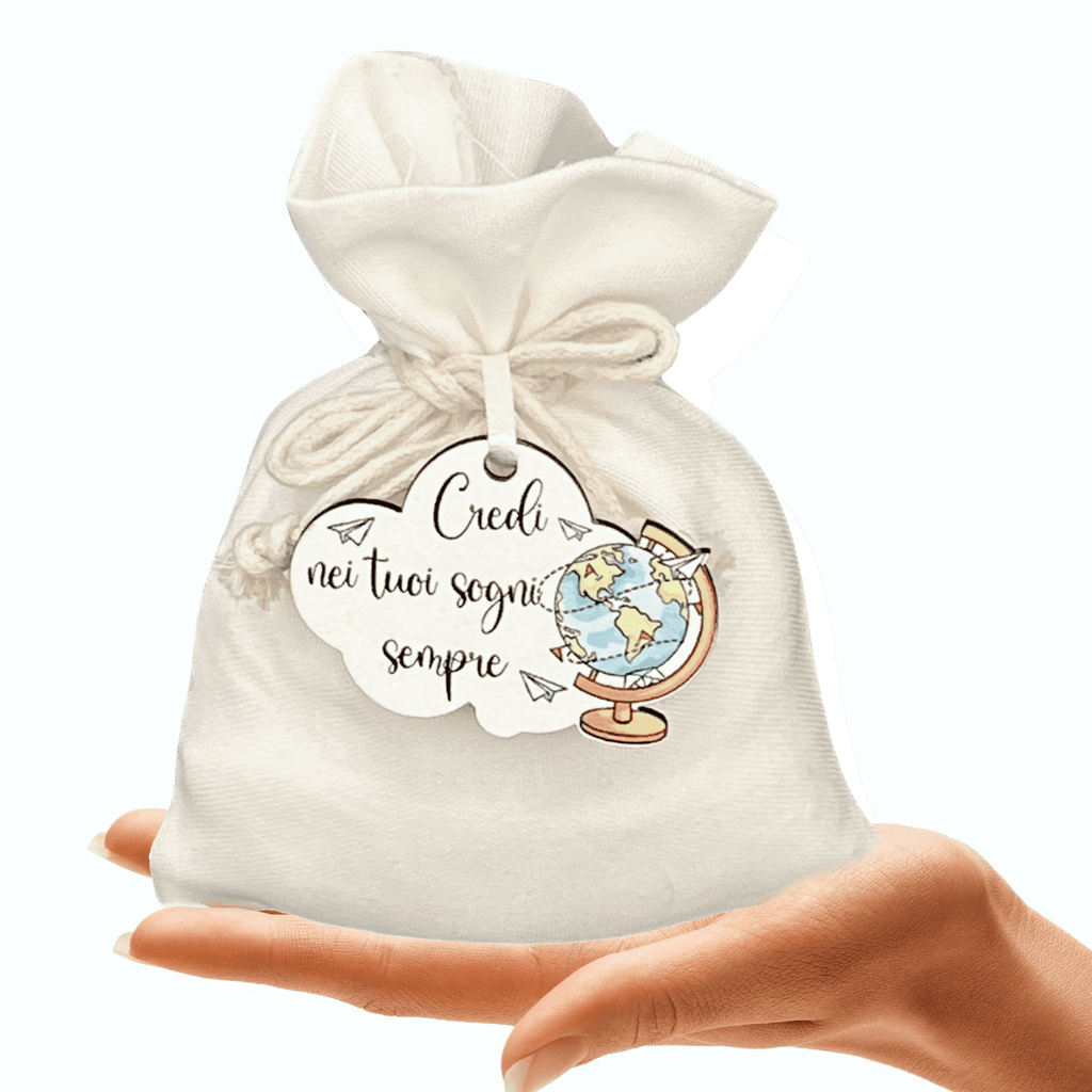 segnaposto viaggio mappamondo