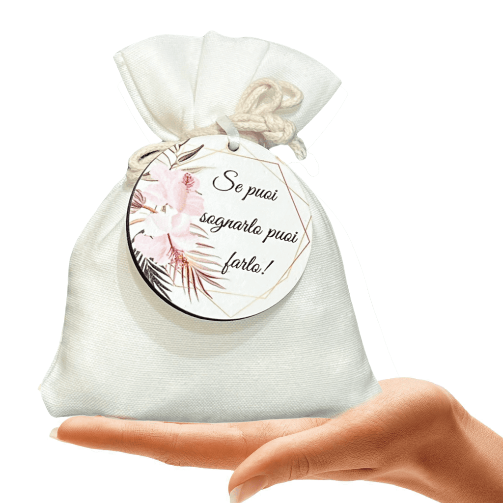 segnaposto con confetti