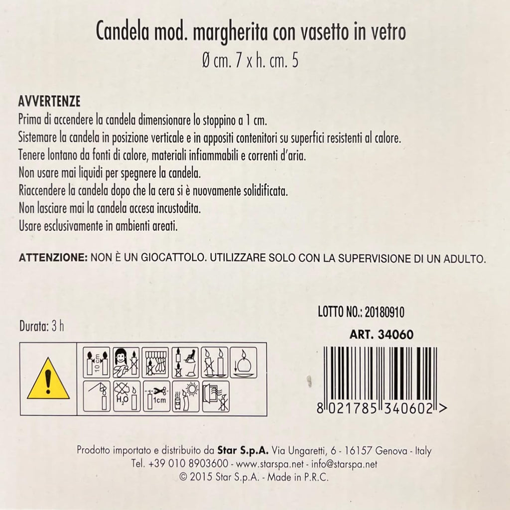 candele confezionate